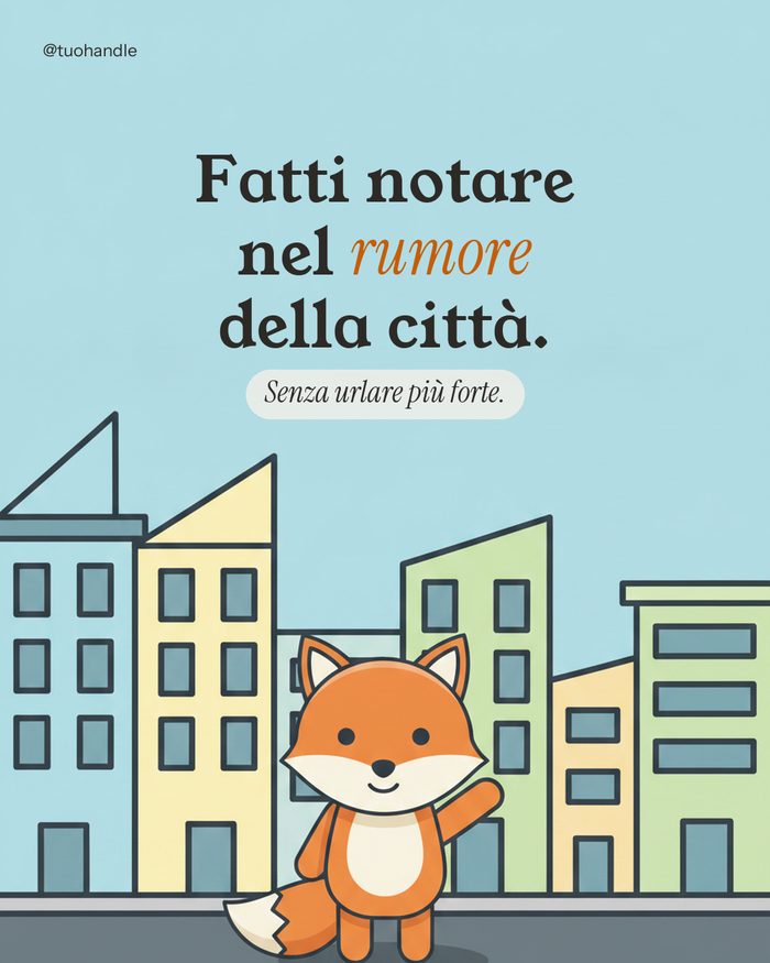 Carosello con personaggio cartoon